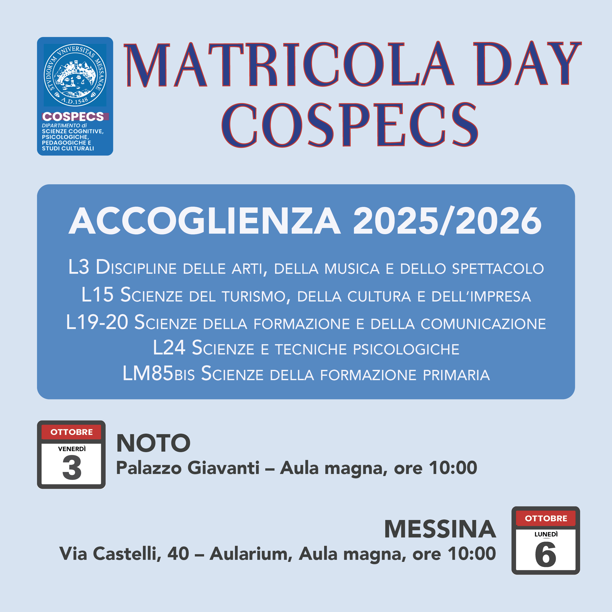 Banner Matricola Day